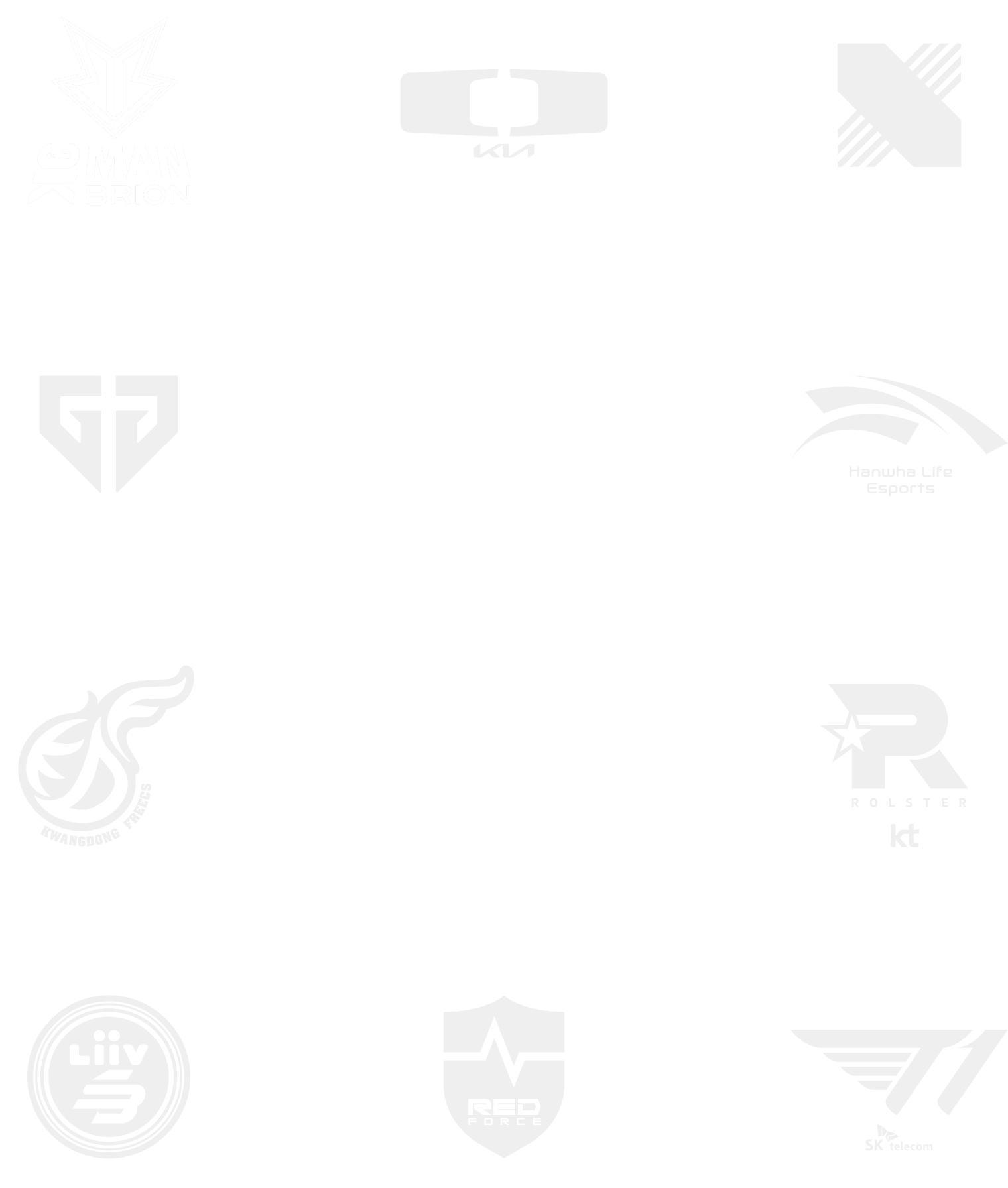 LCK team logos